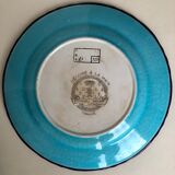 Old Longwy enamel plate