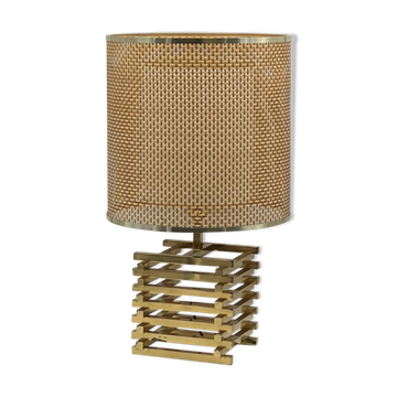 Rare lampe vintage en laiton 'Spiga' Tronconi, 1960