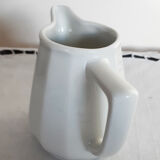 Apilco white porcelain pitcher, fire porcelain