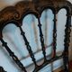 Chaise Napoleon III authentique assise cannage