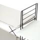 Tomado floor shelf in shades of gray