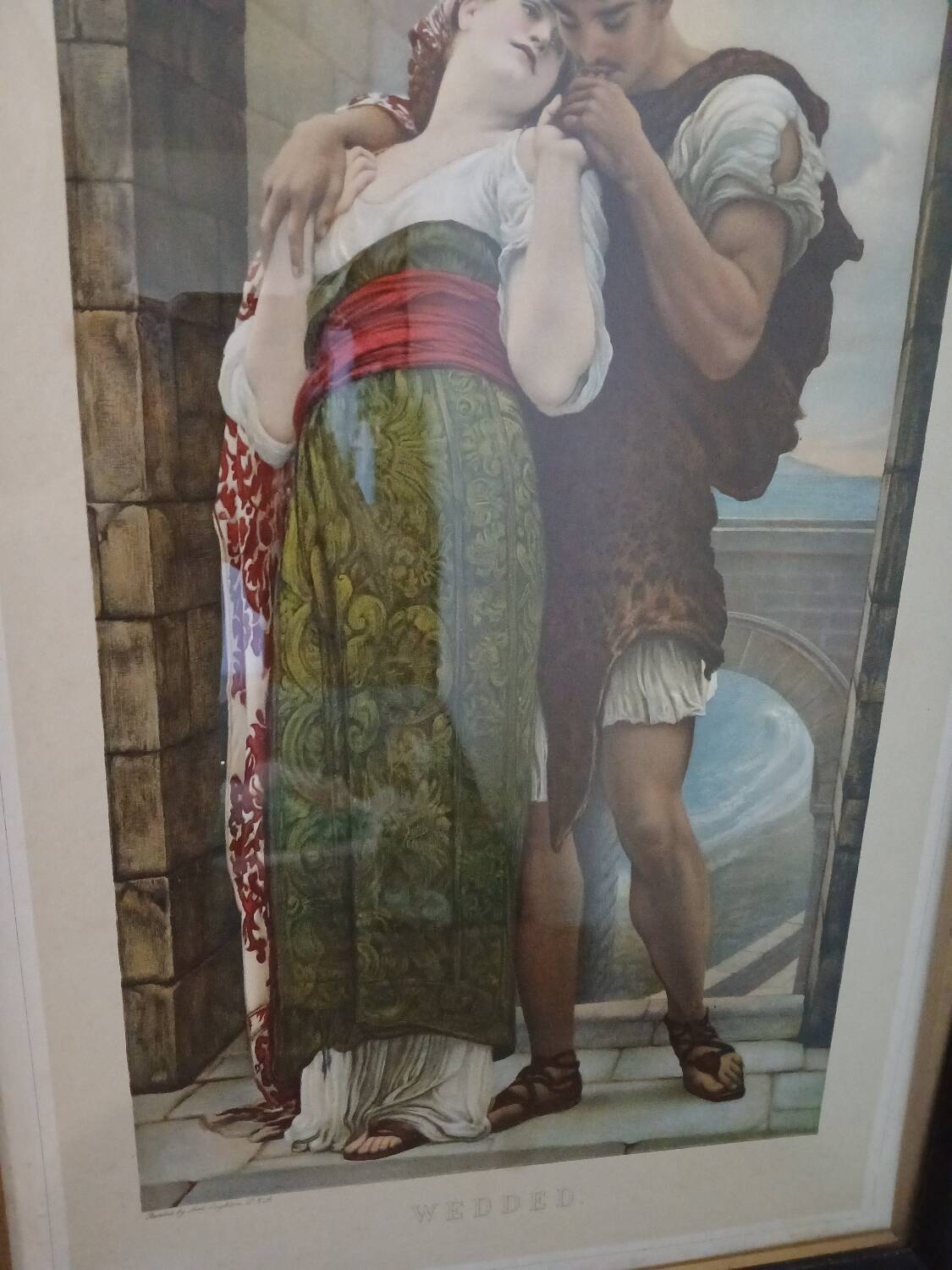 Duo d'estampes sur le thème de l'amour, début du siècle