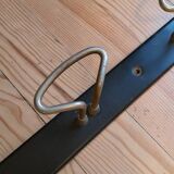 Industrial wall coat rack