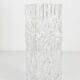 Peill & Putzler Modern Square Op Art Vase in Frosted Glass, Germany, 1970s