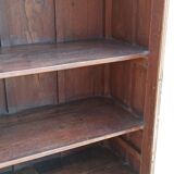 Teak glass cabinet two doors and a drawer