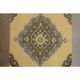 1970s Vintage Turkish Hand-Knotted Wool Cotton Yellow Runner Rug  74x383