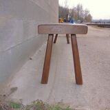Pair of solid oak farm bench