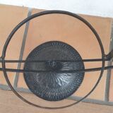 Art deco glass/metal cup