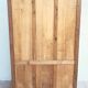 Vintage glass-fronted oak bookcase