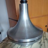 Large foot of vintage lamp brushed aluminum (double lighting)