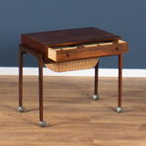 Danish Rosewood Sewing Table By Severin Hansen For Haslev Moelsnedkeri