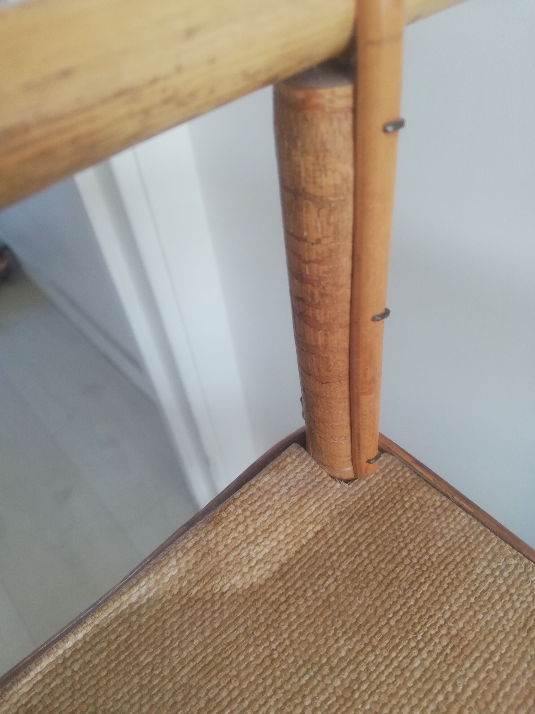 Vintage rattan shelf