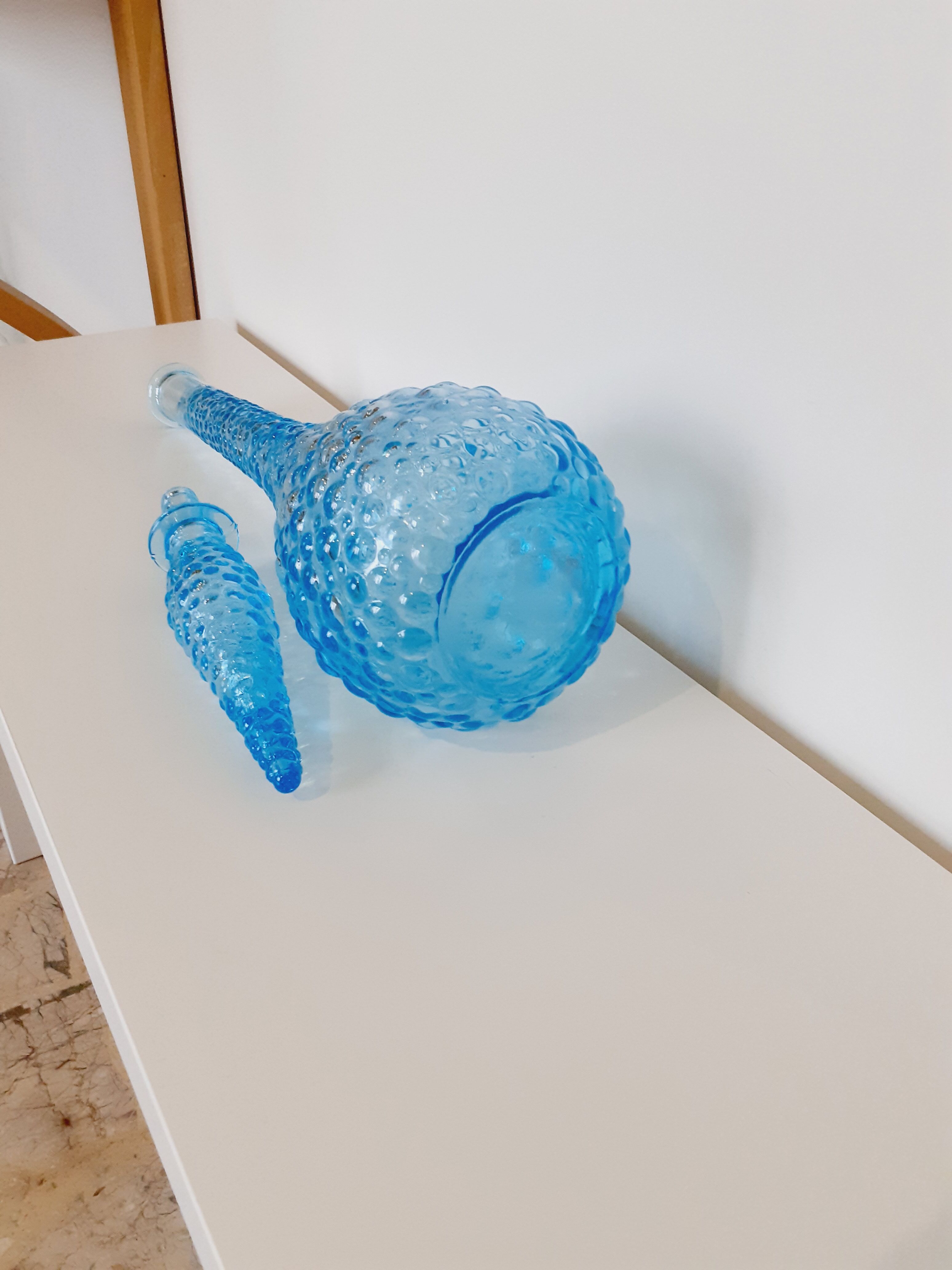 Turquoise polished decanter