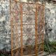 Vintage 1960s curved rattan screen