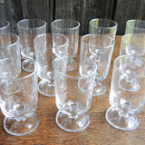 6 anciens verres à pied luminarc transparents