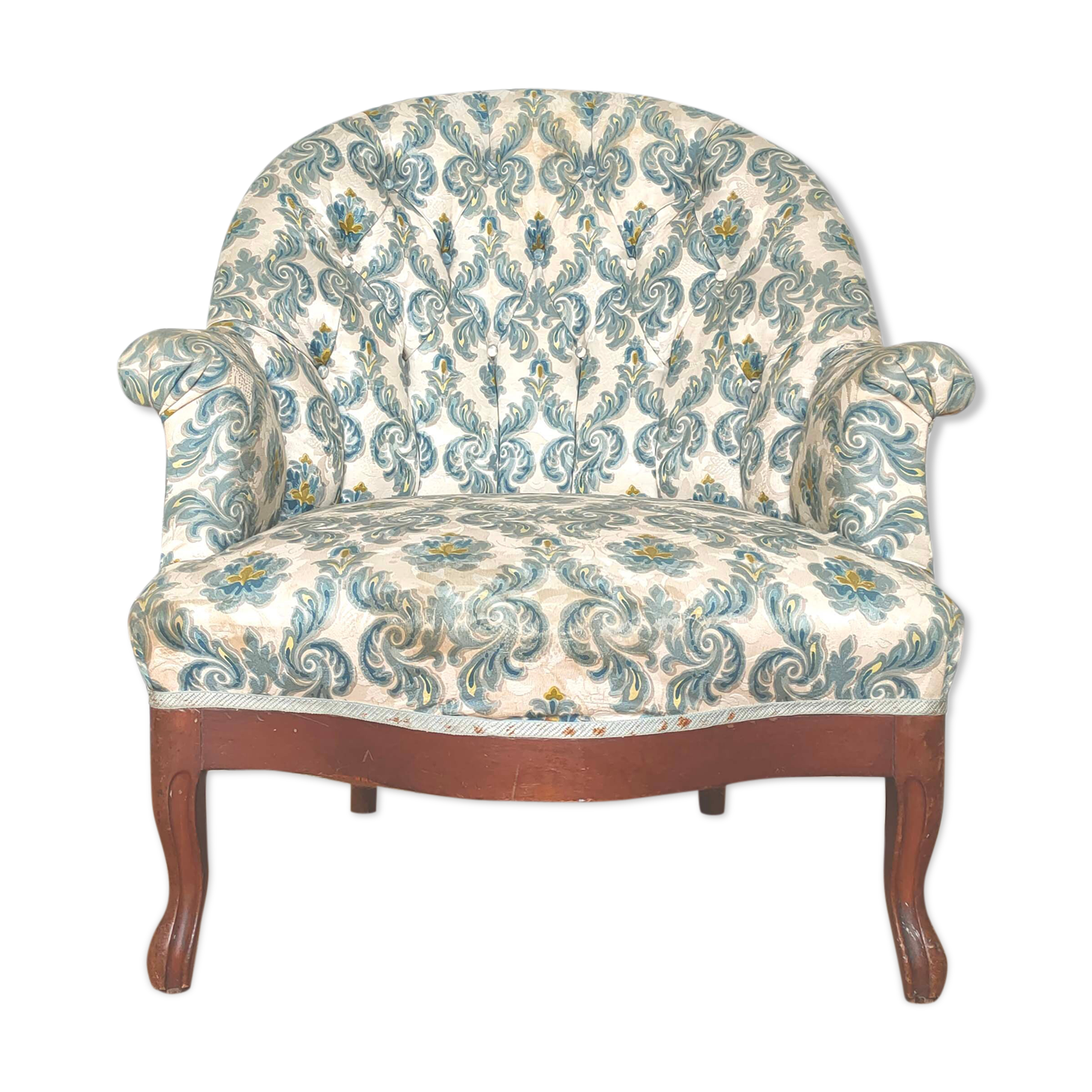 Chair padded toad floral patterns