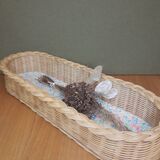 Rattan pan pattern vintage flowers
