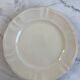 Sarreguemines Digoin — Ivory presentation plate, scalloped edge