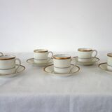 6 Robert Haviland Mocha Cups 1930s