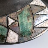 Vintage Ceramic Vase | Raku Glazing | Bohemian Eclectic