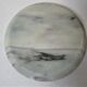 Trinket bowl white marble veined black