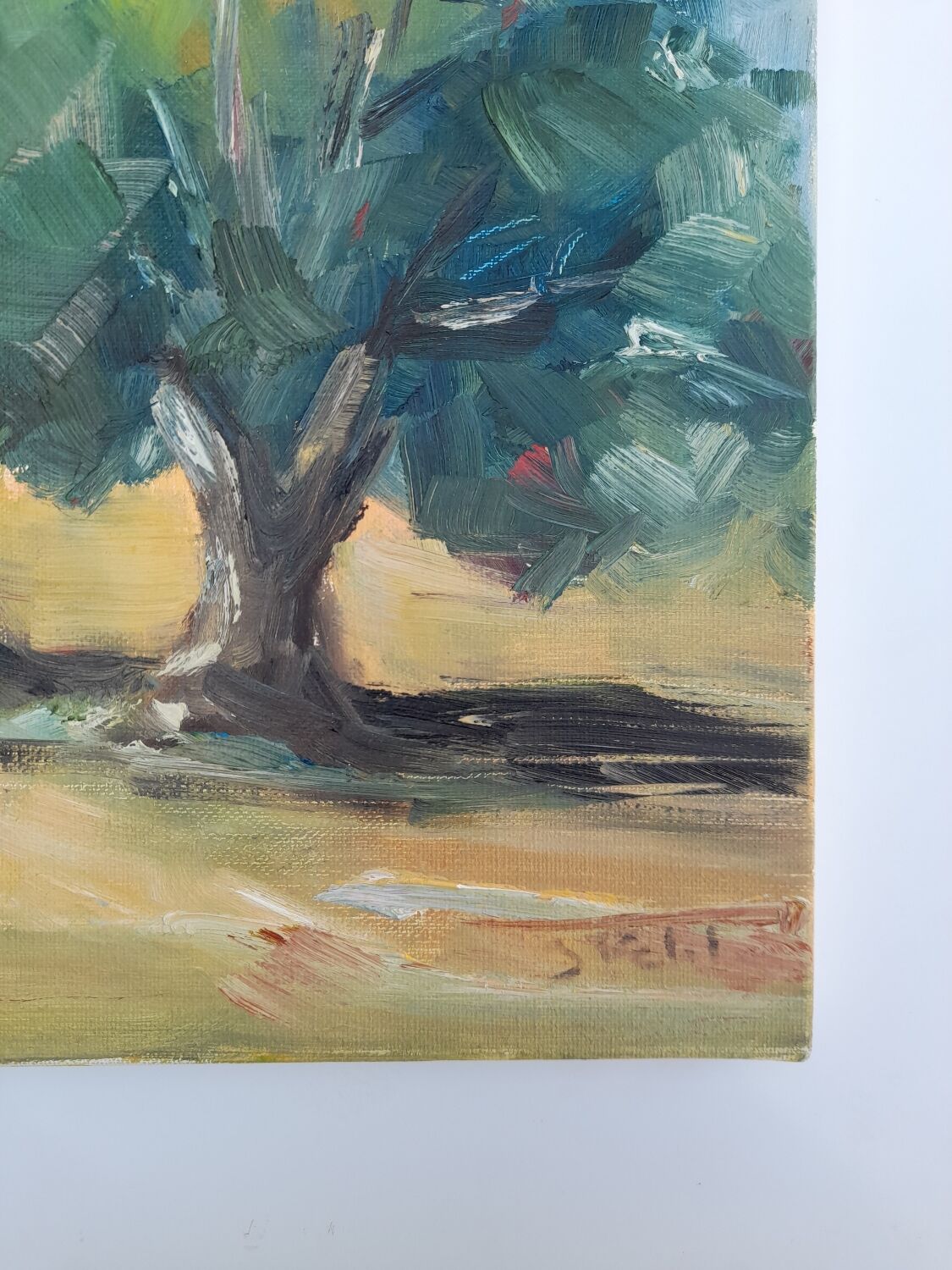 Oil on canvas landscape Jeanine Petit