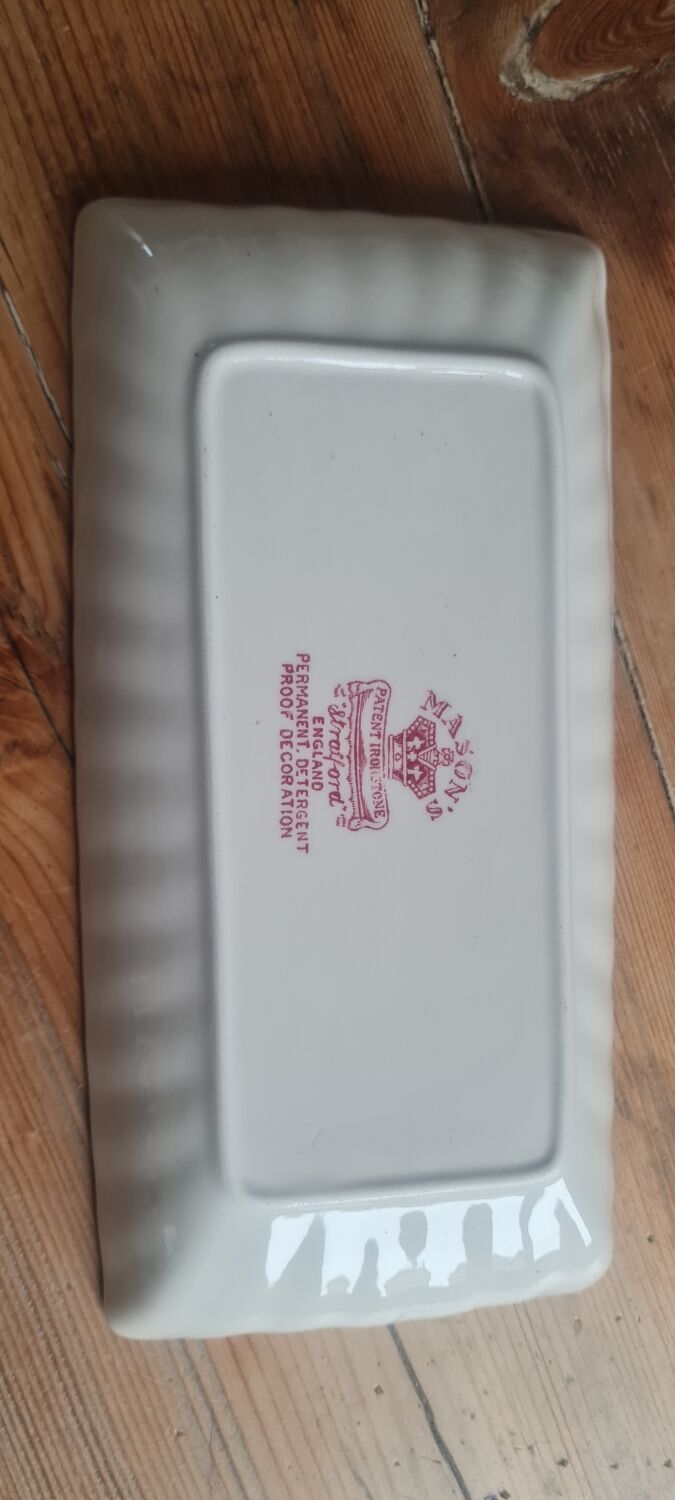 English earthenware serving dish