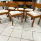 Set of 6 elm chairs from Regain vintage 1980.