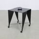 Side table on wheels Harlequin Errebi Italy, 1980s Memphis style