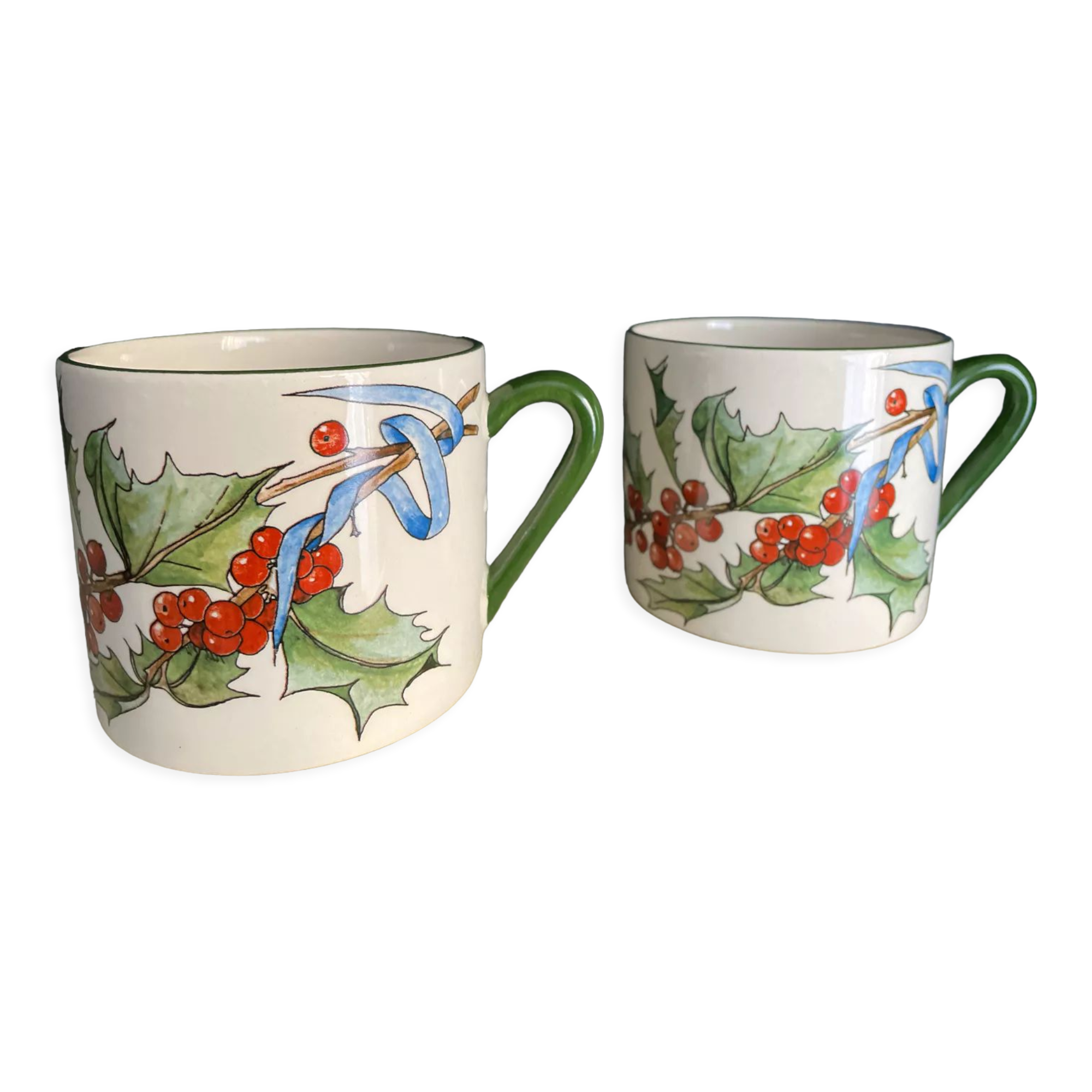 Duo of large cups Gien