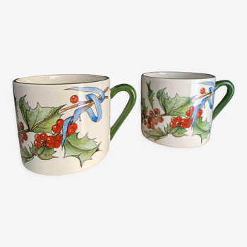 Duo of large cups Gien