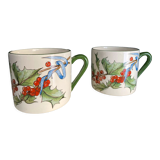 Duo of large cups Gien