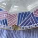 HBCM Dolly 1930 blue/pink pie or serving dish