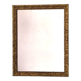 Miroir rectangulaire Art déco, cadre doré et travaillé