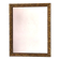 Miroir rectangulaire Art déco, cadre doré et travaillé