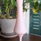 44 cm opaline vase - Pink "nymph's thigh" - 70s