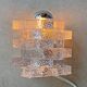 Lampe de table Glass Peill & Putzler, lampe en verre glacé allemand