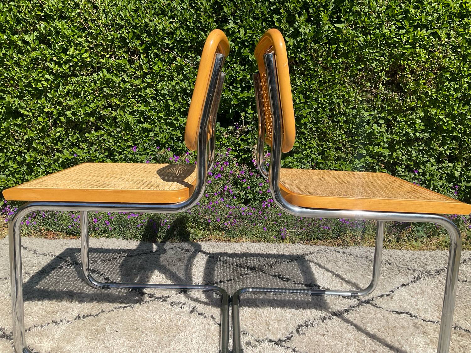 Paire de chaises Marcel Breuer Cesca B32