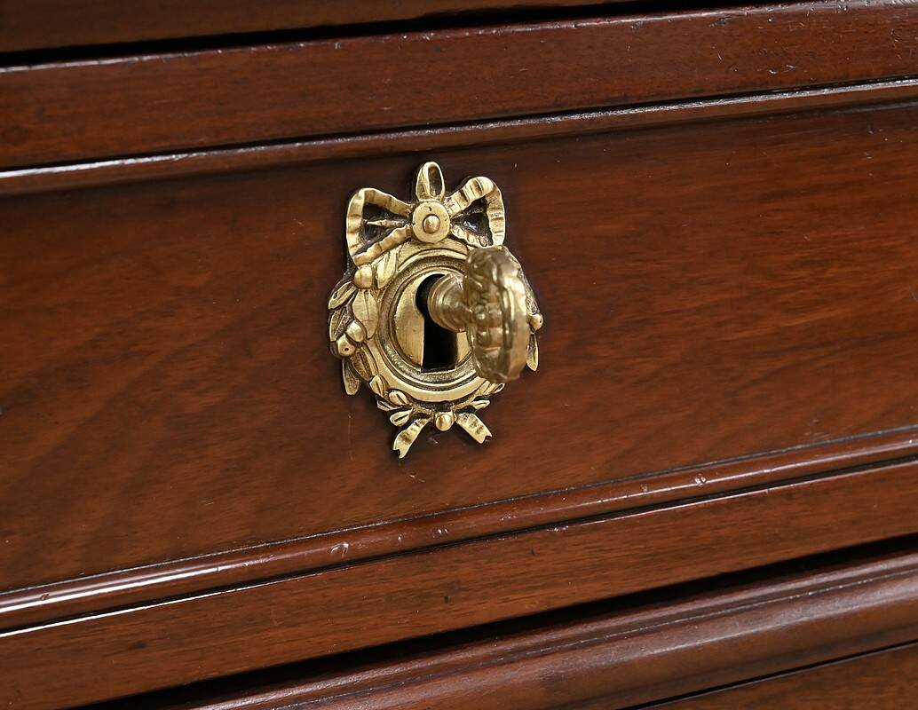 Small Mahogany Serving Cabinet, Louis XVI Style – 19th Century