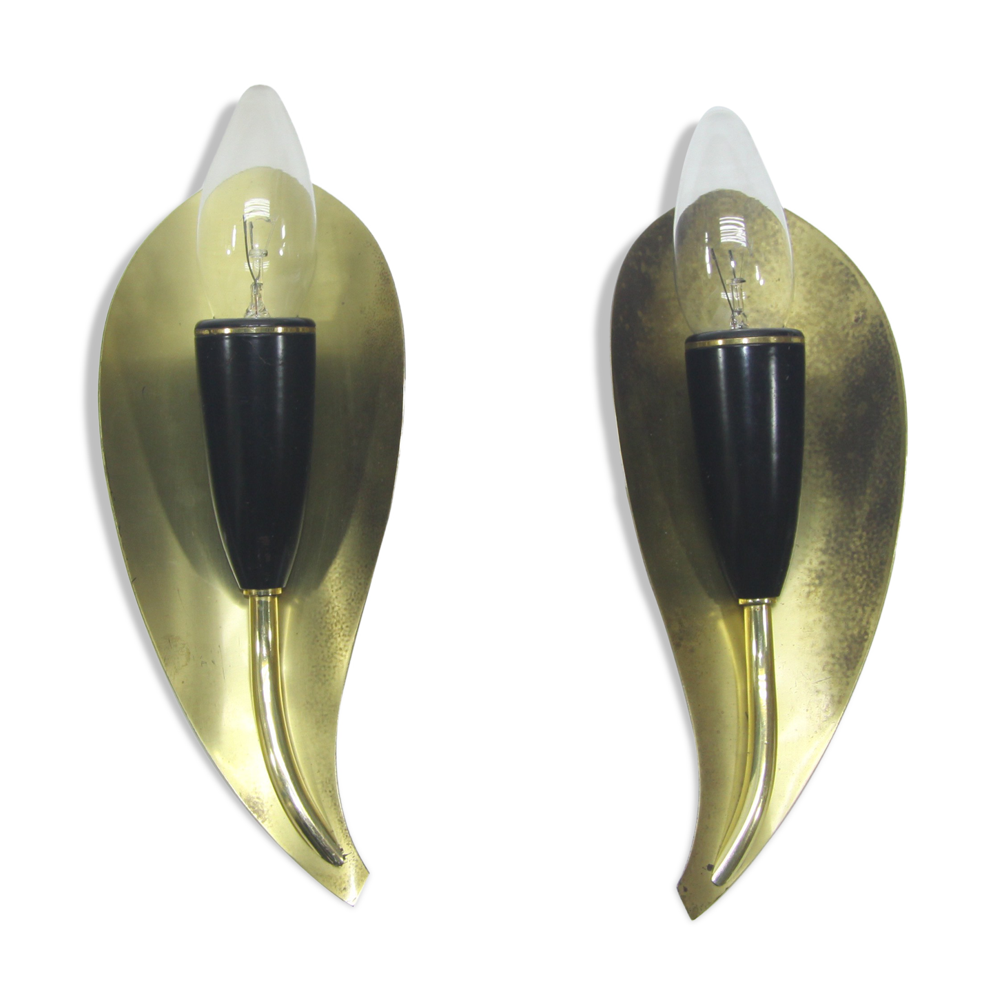 Pair of wall sconces, 1960