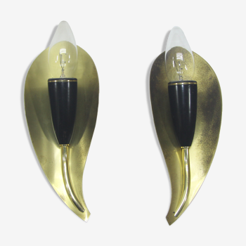 Pair of wall sconces, 1960