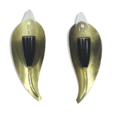 Pair of wall sconces, 1960