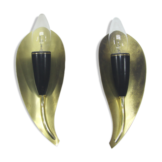 Pair of wall sconces, 1960