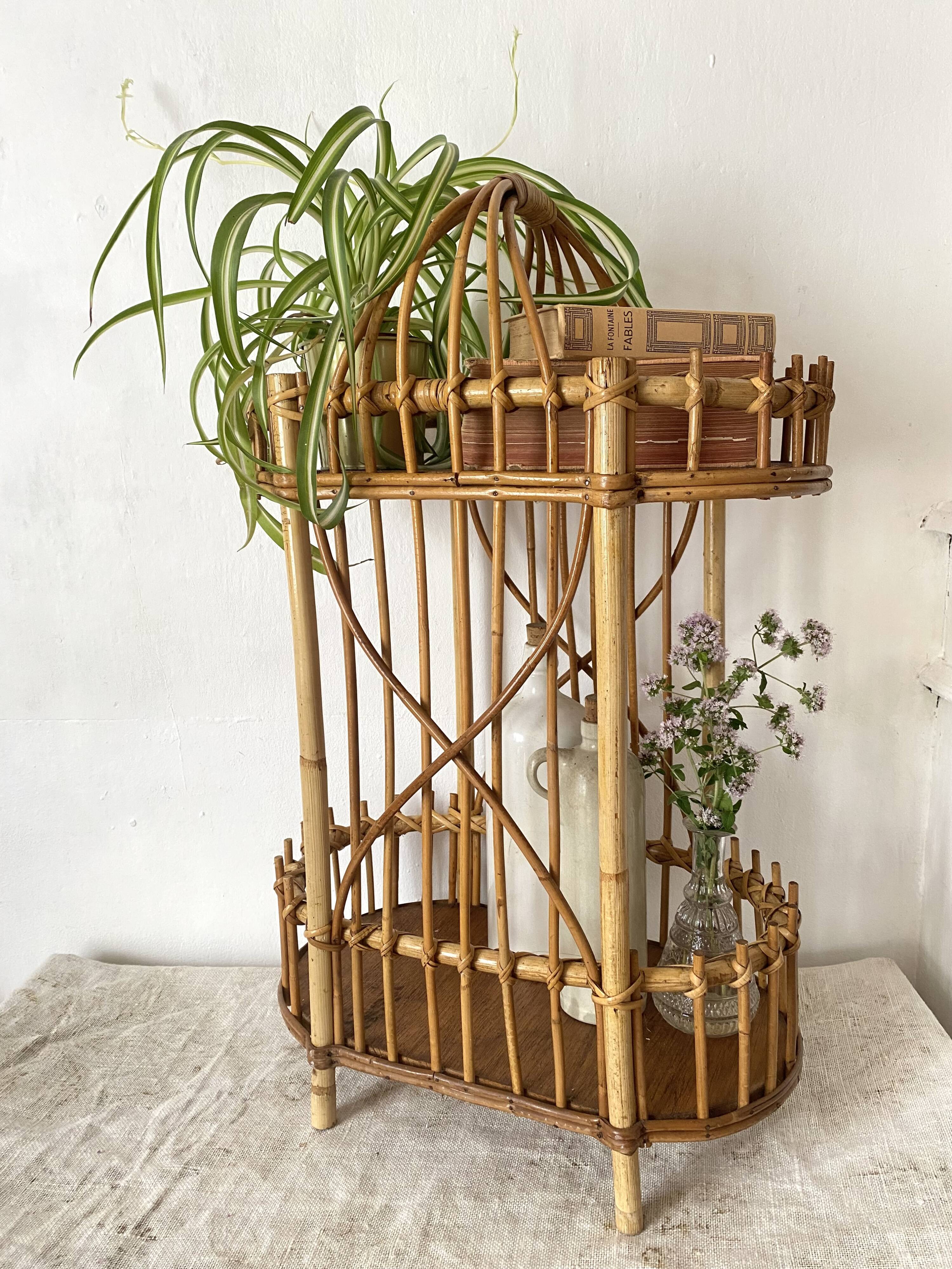 Rattan mini bar from the 60s-70s.