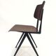 Lot of 4 vintage school chairs Galvanitas S16 Netherlands