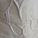 Pure linen canvas sheet/tablecloth/curtain "Blue flower"