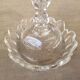 FIG TREE OR SMALL EMPTY PALM-SHAPED GLASS POCKET