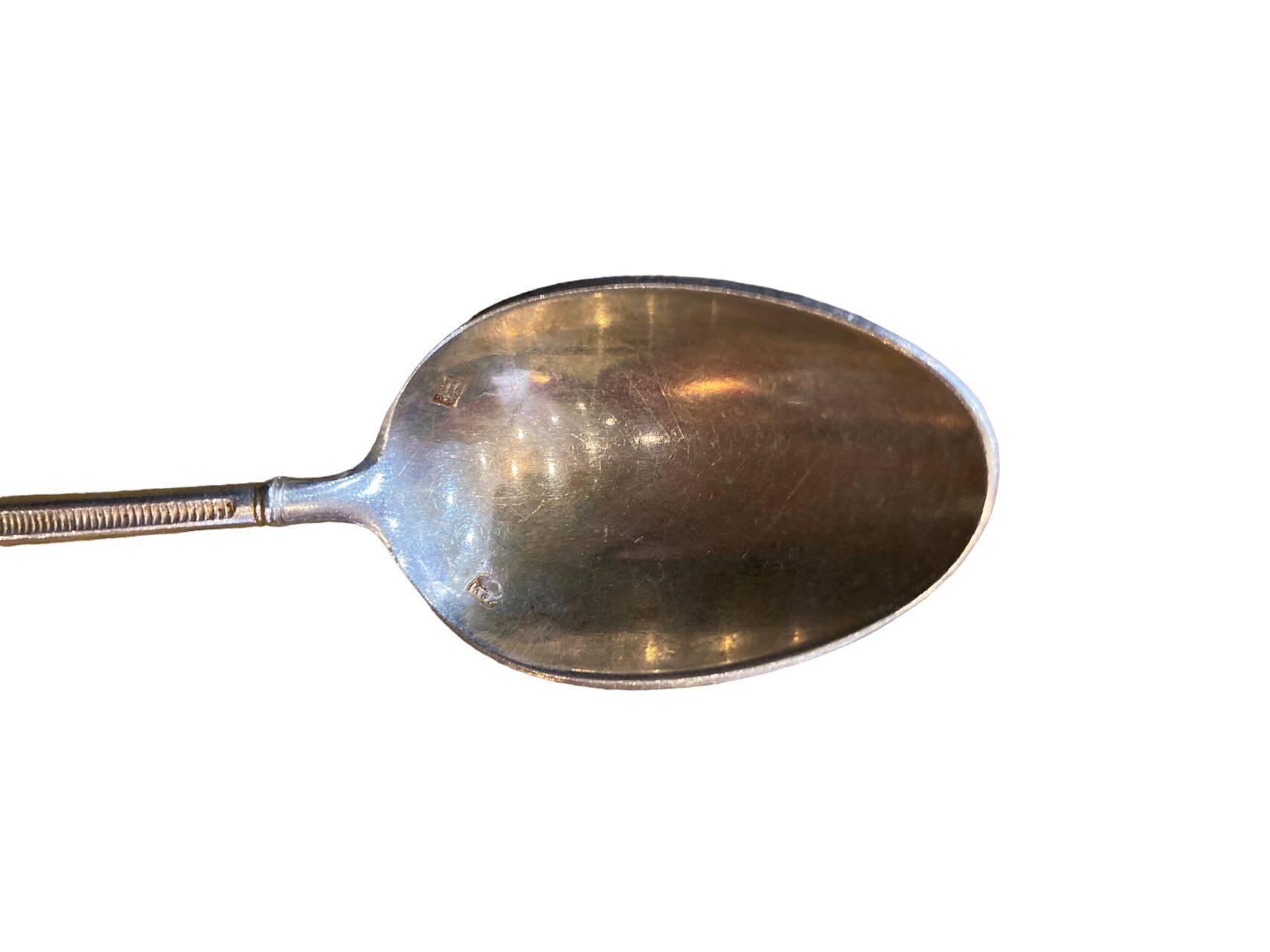 Small silver metal spoon