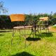 Table de jardin et chaise en fer forgé