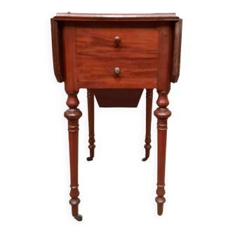 Drop-leaf bedside table